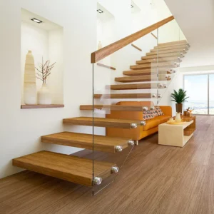 Cantilever Stairs With Glass Railings