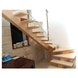Custom Wood Mono Beam Stairs